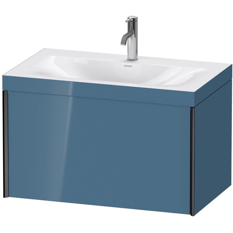 

Duravit Ag - Duravit XViu 4610 Lavamanos c-bonded, con 1 agujero para grifo, con base colgante, 1 extraíble, 800x480, Color (frente/cuerpo): negro