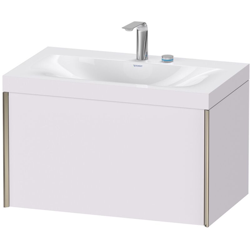 

Duravit Ag - Duravit XViu 4610 Lavamanos c-bonded, con 2 agujeros para grifos, con base colgante, 1 extraíble, 800x480, Color (frente/cuerpo):