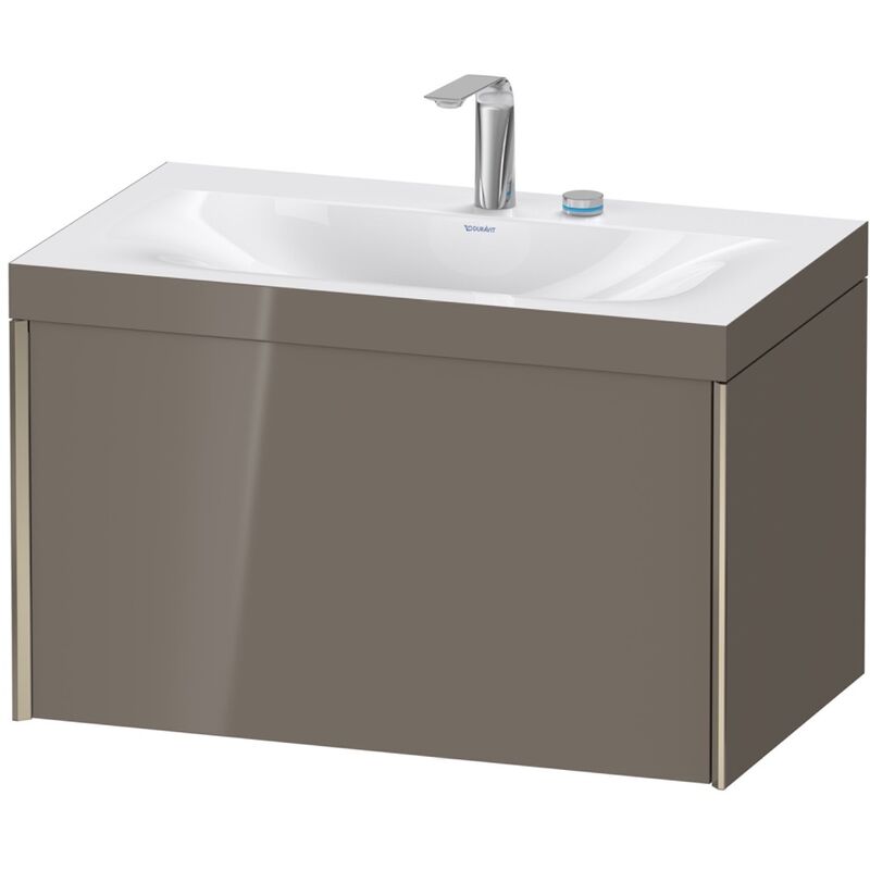 

Duravit Ag - Duravit XViu 4610 Lavamanos c-bonded, con 2 agujeros para grifos, con base colgante, 1 extraíble, 800x480, Color (frente/cuerpo):