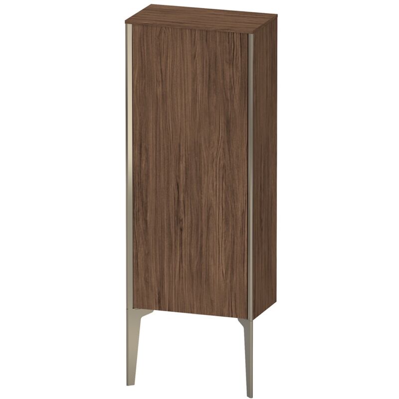 

Duravit XViu XV1305 Semi-alta vertical, 400x240 mm, altura 890 mm, 1 tope de puerta a la derecha, Color (frente/cuerpo): champán mate/nogal oscuro