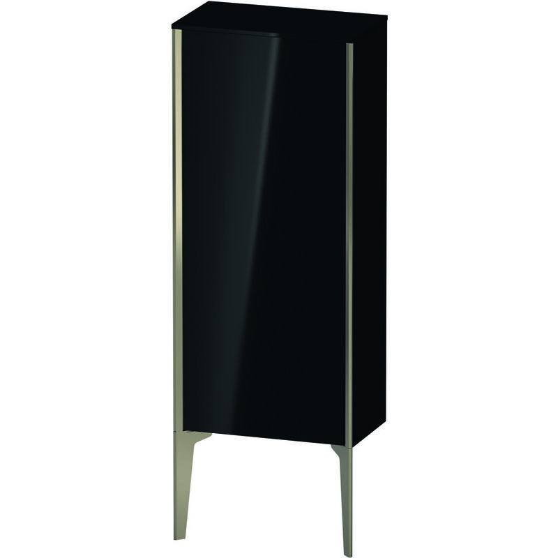 

Duravit XViu XV1305 Semi-alta vertical, 400x240 mm, altura 890 mm, 1 tope de puerta a la derecha, Color (frente/cuerpo): champán mate/negro alto