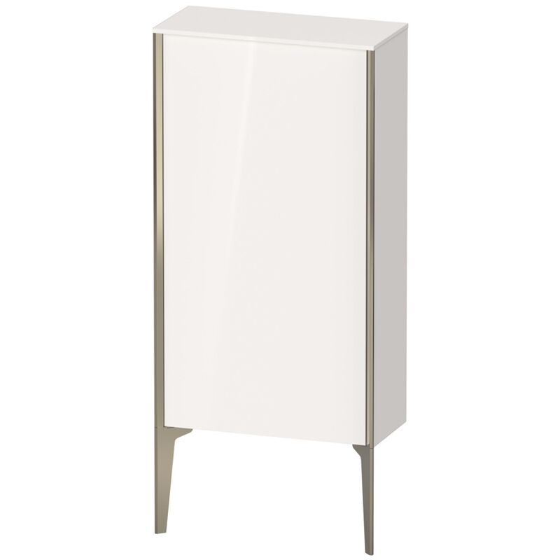 

Duravit XViu XV1306 Armario semi-elevado vertical, 500x240 mm, altura 890 mm, 1 puerta tope izquierdo, Color (frente/cuerpo): champán mate/blanco