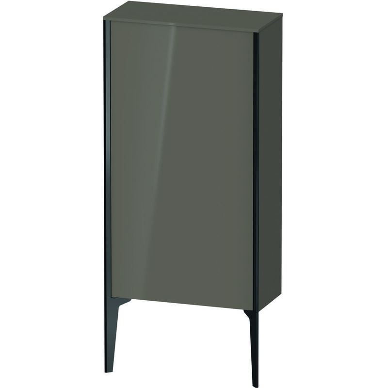 

Duravit XViu XV1306 Armario semi-elevado vertical, 500x240 mm, altura 890 mm, 1 puerta tope izquierdo, Color (frente/cuerpo): negro mate/gris claro