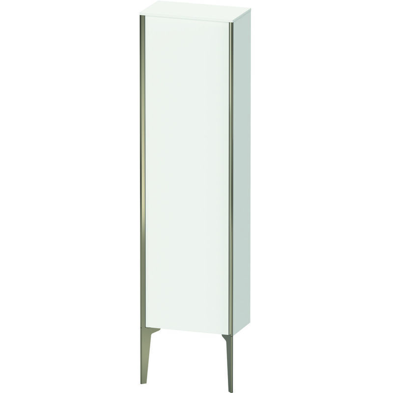 

Duravit XViu XV1315 Armario semi-elevado vertical, 400x240 mm, altura 1330 mm, 1 puerta tope izquierdo, Color (frente/cuerpo): blanco mate/champagne