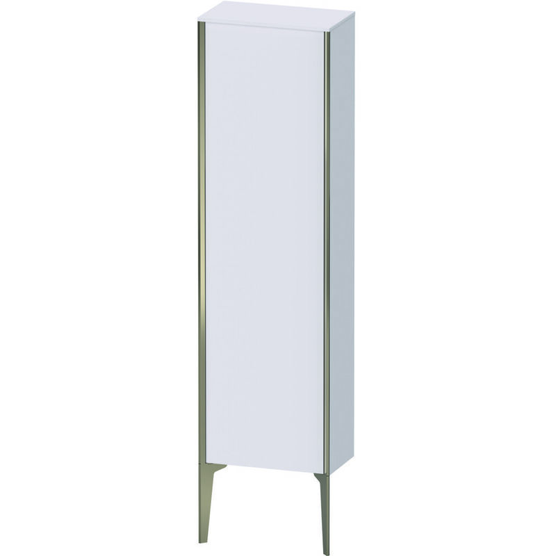 

Duravit XViu XV1315 Semi-alta vertical, 400x240 mm, altura 1330 mm, 1 tope de puerta a la derecha, Color (frente/cuerpo): champán mate/blanco lila