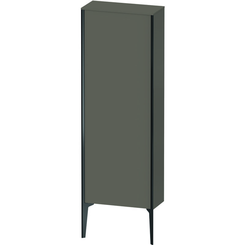 

Duravit XViu XV1316 Armario semi-elevado vertical, 500x240 mm, altura 1330 mm, 1 tope de puerta a la derecha, Color (frente/cuerpo): negro mate/gris