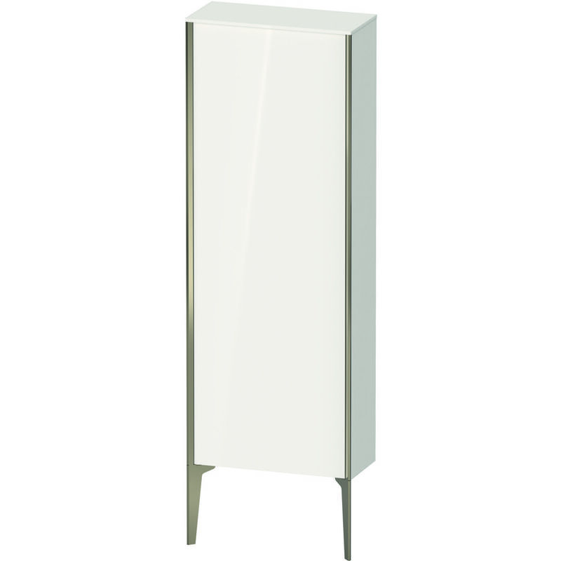 

Duravit XViu XV1316 Semi-alta vertical, 500x240 mm, altura 1330 mm, 1 tope de puerta a la izquierda, Color (frente/cuerpo): champán mate/blanco hgl.