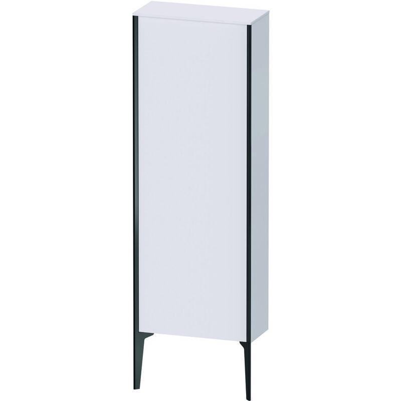 

Duravit XViu XV1316 Semi-alta vertical, 500x240 mm, altura 1330 mm, 1 tope de puerta a la izquierda, Color (frente/cuerpo): negro mate/blanco lila