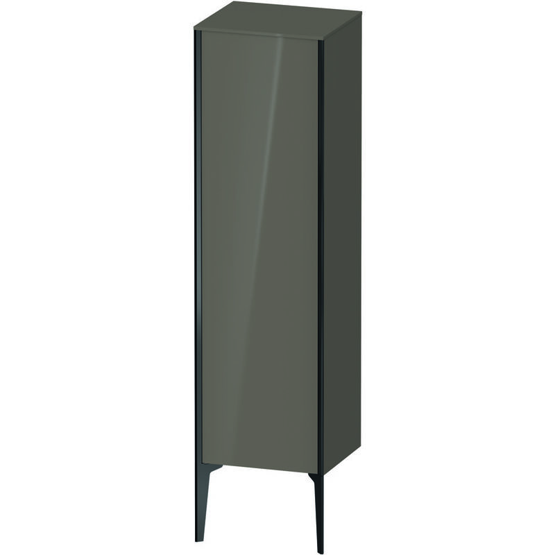 

Duravit XViu XV1325 Semi-alta vertical, 400x360 mm, altura 1330 mm, 1 tope de puerta a la izquierda, Color (frente/cuerpo): negro mate/gris claro