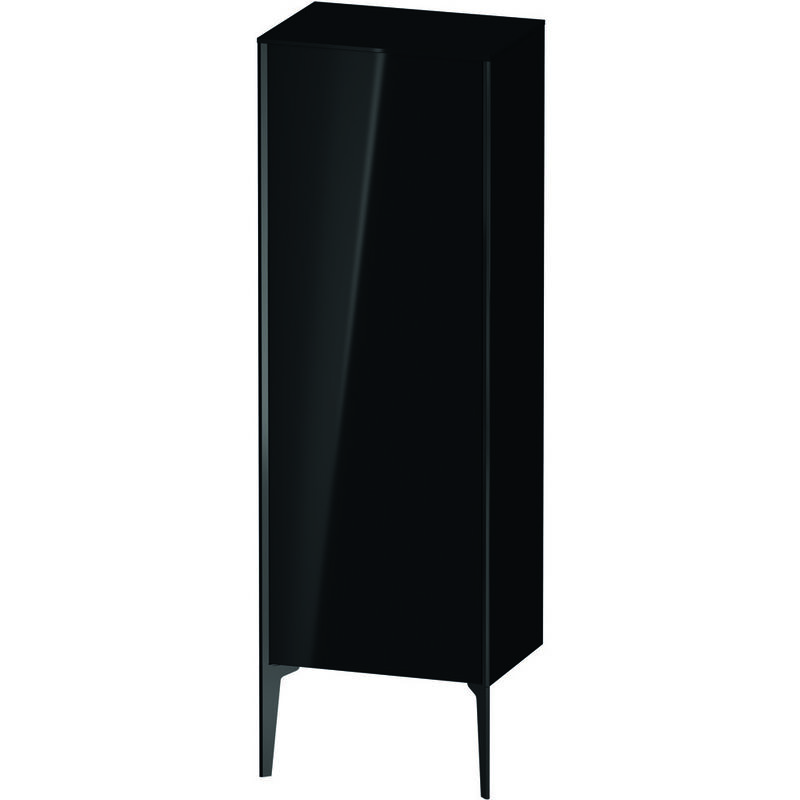 

Duravit XViu XV1326 Armario semi-elevado vertical, 500x360 mm, altura 1330 mm, 1 tope de puerta a la izquierda, Color (frente/cuerpo): negro mate /