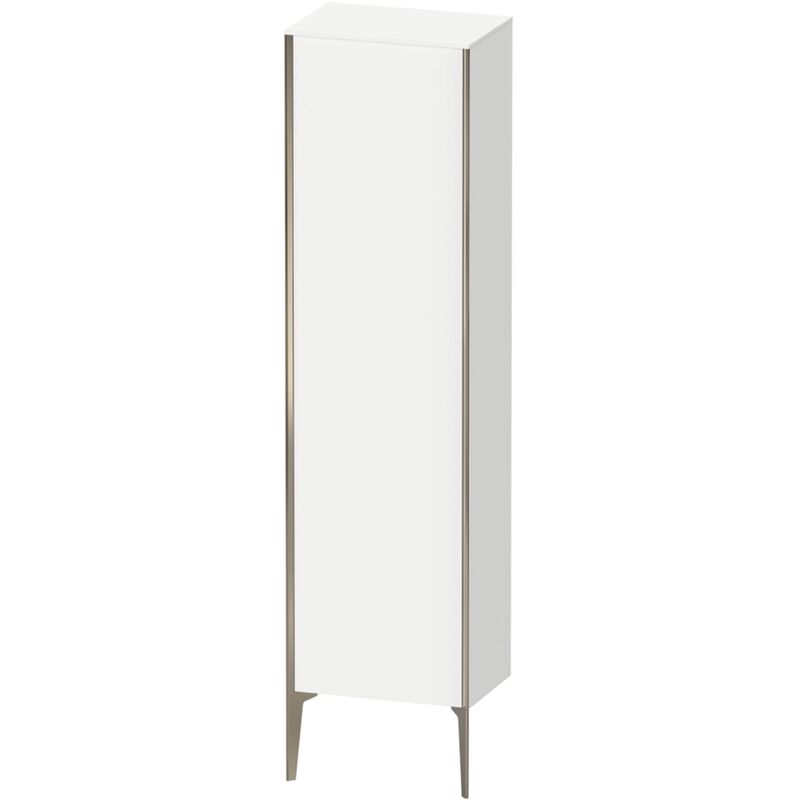 

Duravit XViu XV1336 Armario alto vertical, 500x360 mm, altura 1770 mm, 1 tope de puerta a la derecha, Color (frente/cuerpo): blanco mate/champagne