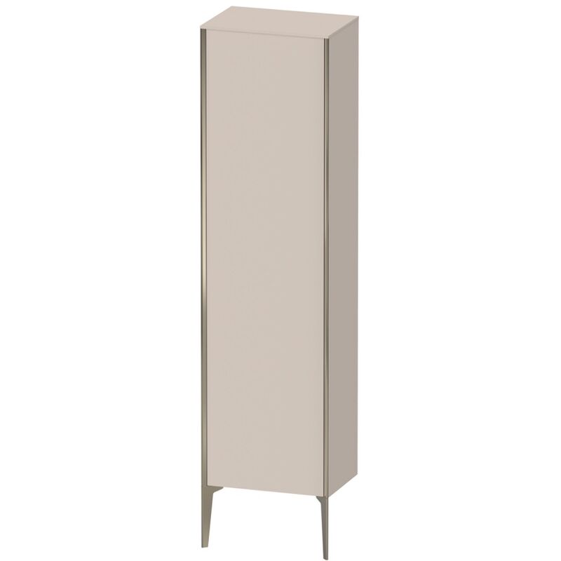 

Duravit XViu XV1336 Armario alto vertical, 500x360 mm, altura 1770 mm, 1 tope de puerta a la derecha, Color (frente/cuerpo): champán mate/taupe