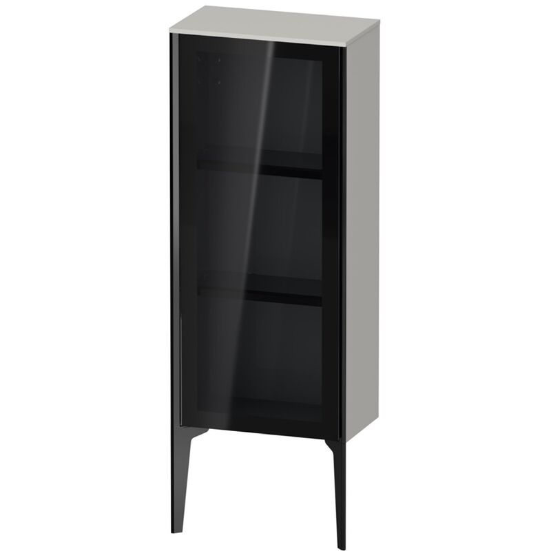 

Duravit XViu XV1360 Armario semi-elevado con puerta de cristal, vertical, tope a la derecha, 400x240 mm, altura 890 mm, Color (frente/cuerpo): negro