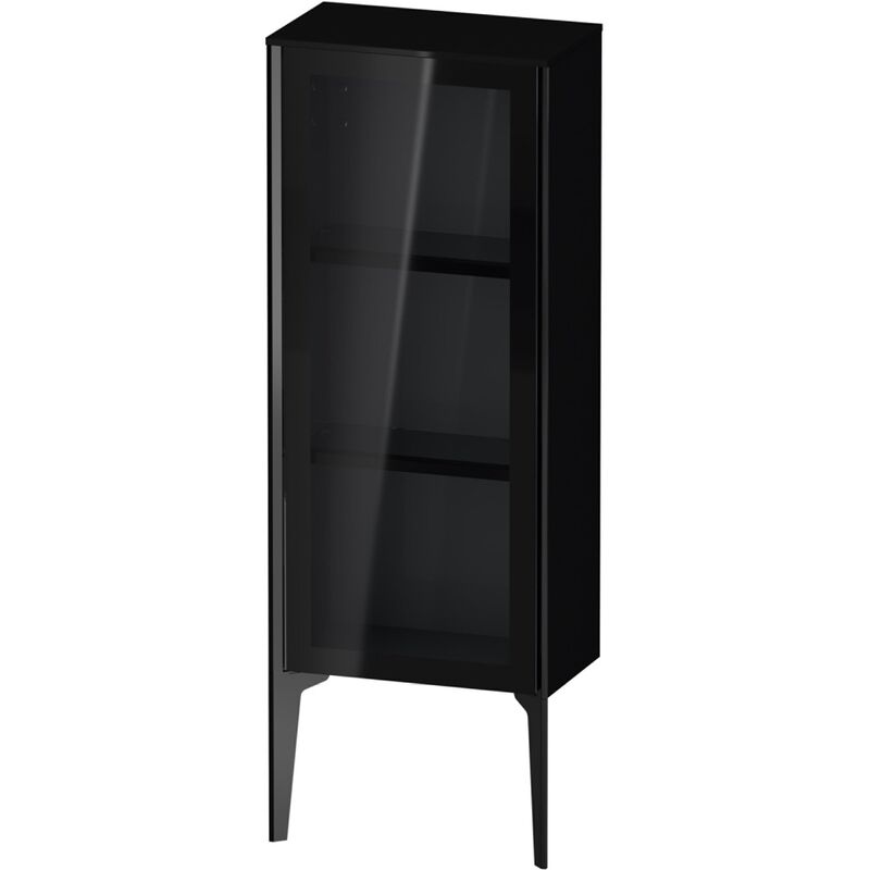 

Duravit XViu XV1360 Armario semi-elevado con puerta de cristal, vertical, tope a la derecha, 400x240 mm, altura 890 mm, Color (frente/cuerpo): negro