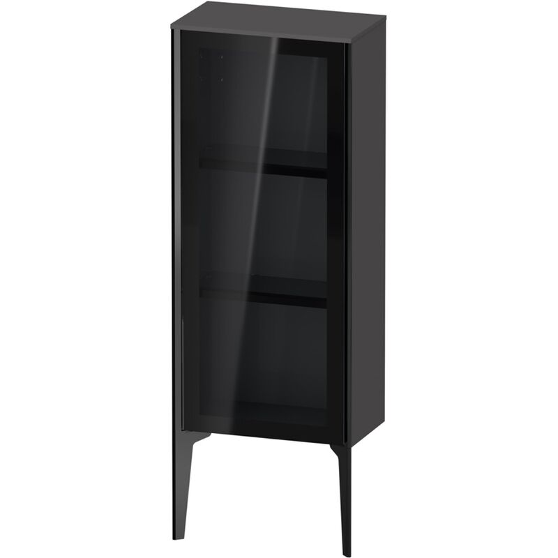 

Duravit XViu XV1360 Armario semi-elevado con puerta de cristal, vertical, tope a la derecha, 400x240 mm, altura 890 mm, Color (frente/cuerpo): negro