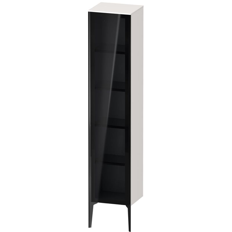 

Duravit XViu XV1375 Armario alto con puerta de cristal vertical, con bisagra a la izquierda, 400x360 mm, altura 1770 mm, Color (frente/cuerpo): negro