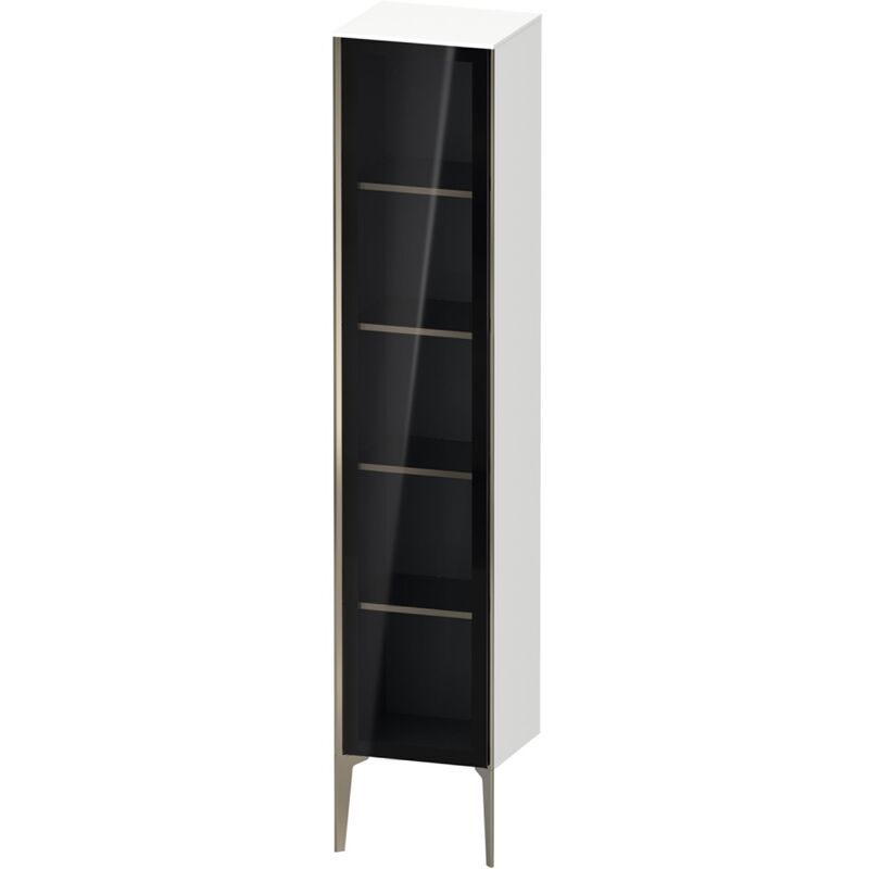 

Duravit XViu XV1375 Armario alto con puerta de cristal vertical, tope a la derecha, 400x360 mm, altura 1770 mm, Color (frente/cuerpo): negro roble