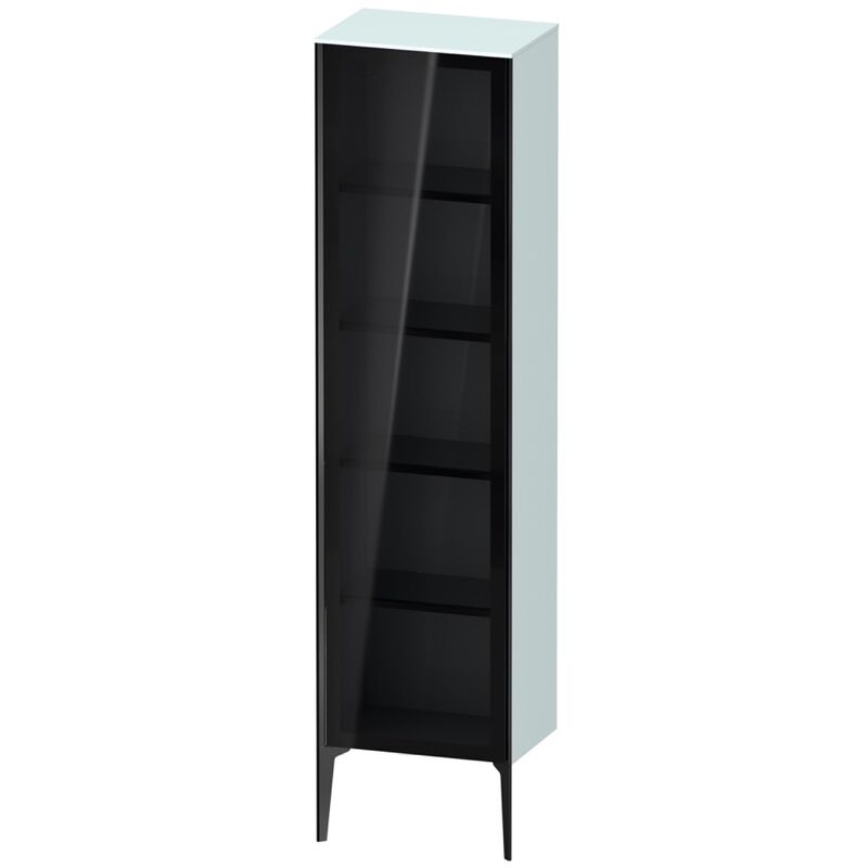 

Duravit XViu XV1376 Armario alto con puerta de cristal vertical, tope izquierdo, 500x360 mm, altura 1770 mm, Color (frente/cuerpo): negro mate / azul