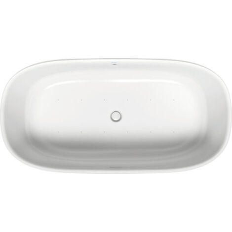 Duravit Zencha baignoire balnéo, pose libre, garniture
