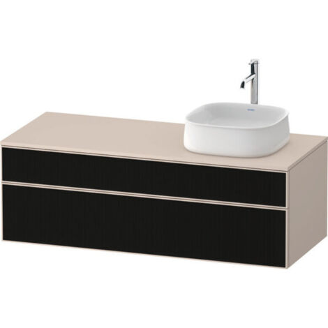 Duravit Zencha Konsolenwaschtischunterbau, 1300x550mm, 1 Auszug,