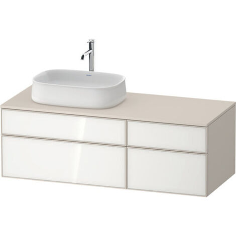 Duravit Zencha Konsolenwaschtischunterbau, 1300x550mm, 2 Auszüge,