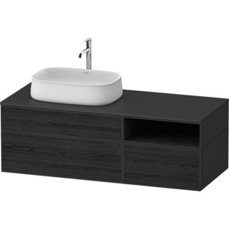 Duravit Zencha Konsolenwaschtischunterbau, 1300x550mm, 2 Auszüge,