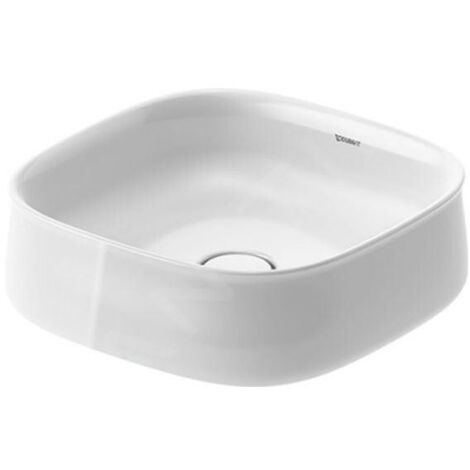 Duravit Zencha - Lavabo à poser, 420x420 mm, sans trop-plein, DuraCeram, blanc 2373420079