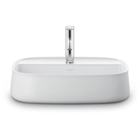 Duravit Zencha lavabo sobre encimera 550 mm, un agujero de grifo,