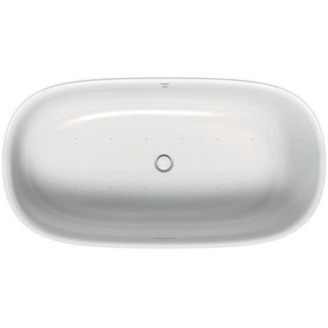 Duravit Zencha Whirlwanne, freistehend, Ab- und Überlaufgarnitur