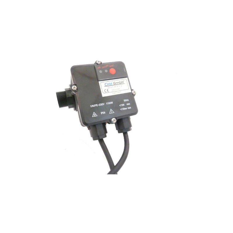 GmbH® Contrôleur de débit câblé, pressostat pour pompes centrifuges, immergées et pour puits profonds, pression max. 10 bar - CHM