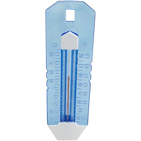 MAREVA Durchsichtiger blauer Thermometer