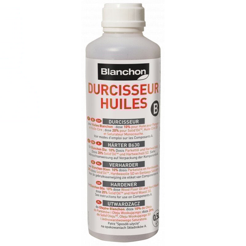 Blanchon - Durcisseur Huiles solvantées Cond. 0.1 l et 0.5L - Transparent 0,5 l