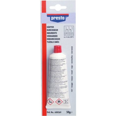 Durcisseur - Presto - 50 g - Polyester - Résine - Vendu à l'unité
