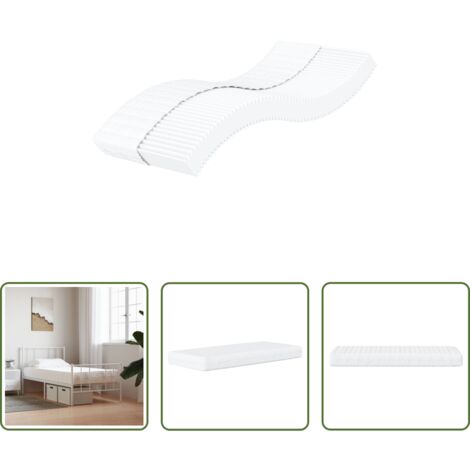 Durezza H2 -  Materasso in Schiuma Bianco 100x200 cm Durezza H2 H3