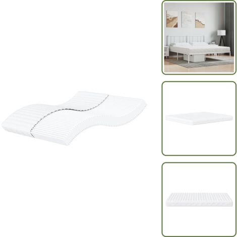 Durezza H3 - vidaXL Materasso in Schiuma Bianco 180x200 cm Durezza H2 H3 - Materasso morbido