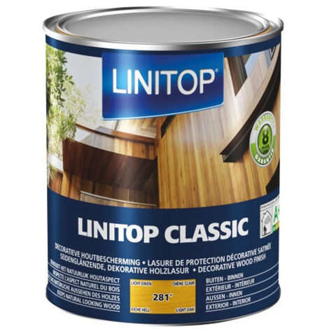 Durieu Linitop classic lasure satin 1l chêne clair - LINITOP