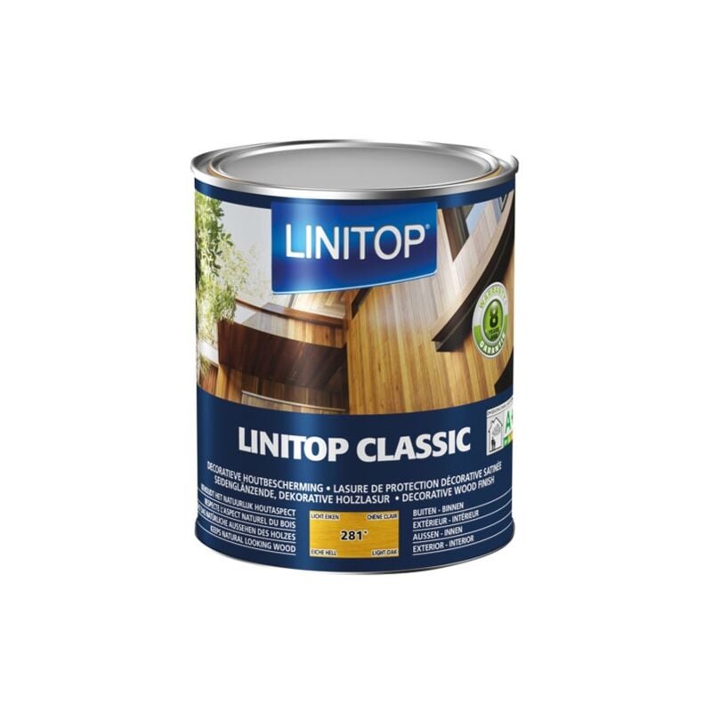 Linitop - Classic lasure satin 1 l chêne clair