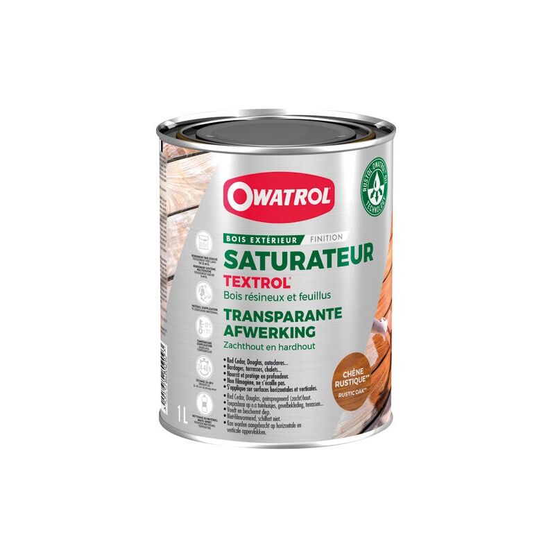 Owatrol - Textrol saturateur 1l chêne rustique