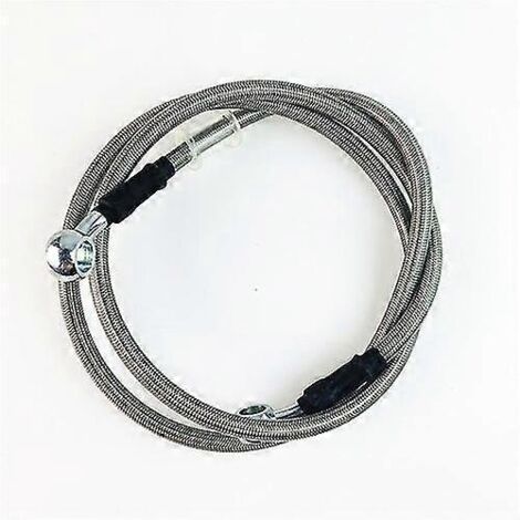 Durite de frein hydraulique tressée pour moto (950 mm - 2200 mm), raccord banjo 10 mm, compatible Suzuki, Kawasaki, Yamaha et Honda - 110 cm