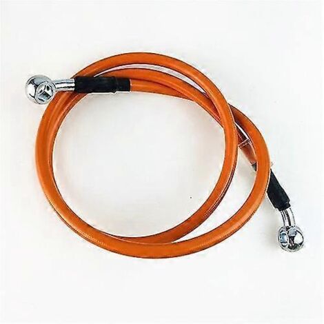 Durite de frein hydraulique tressée pour moto (950 mm - 2200 mm), raccord banjo 10 mm, compatible Suzuki, Kawasaki, Yamaha et Honda - 40 cm