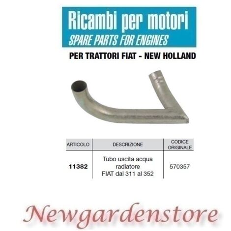 Durite eau radiateur 11382 tracteur FIAT 311 à 352 compatible 570357