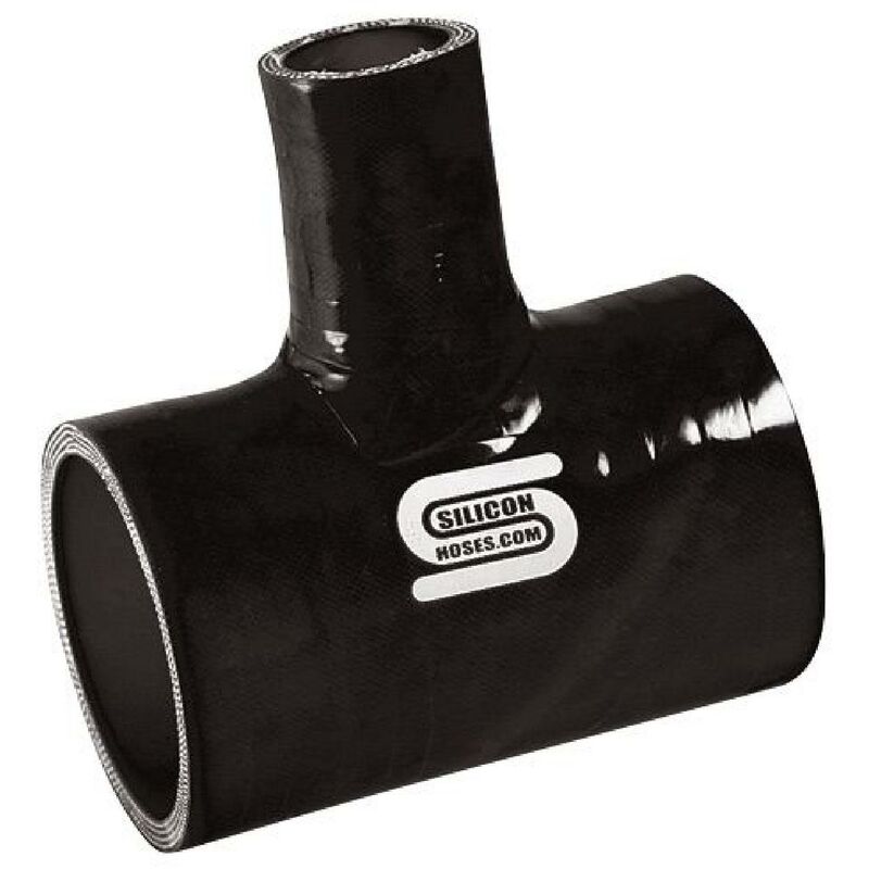 Siliconhoses - Durite en t Noire - tube 25mm - 60mm - Noir