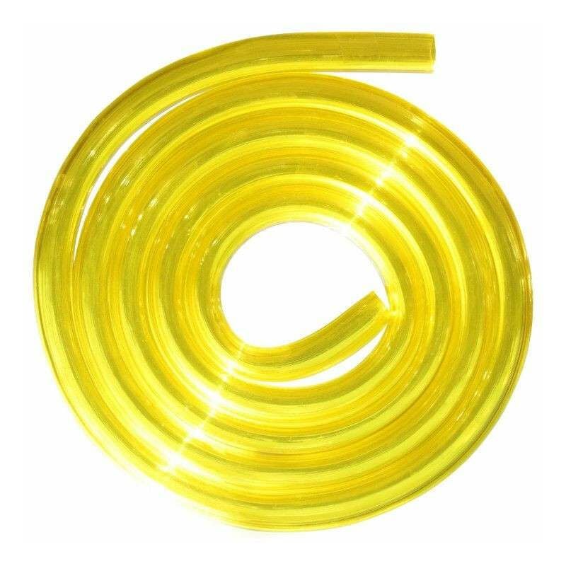 Cyclingcolors - Durite essence jaune transparente 5mm longueur 2m tondeuse tracteur moto scooter tuyau carburant