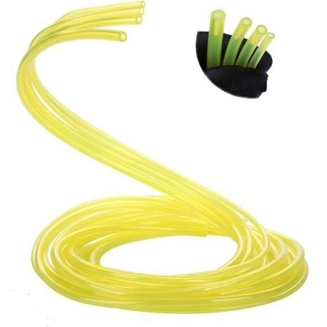Durite Essence Set 4 Pièces Tuyau de Carburant Tuyau d'essence 1,5 mètre Pour Tronçonneuse Tondeuse Debroussailleuse 2 4 Temps Moteur (4 Pièces Set)