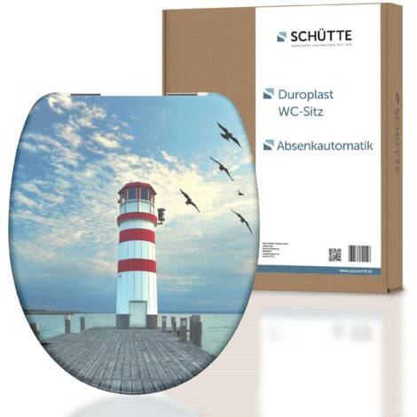 Duroplast WC-Sitz LIGHTHOUSE, mit Absenkautomatik