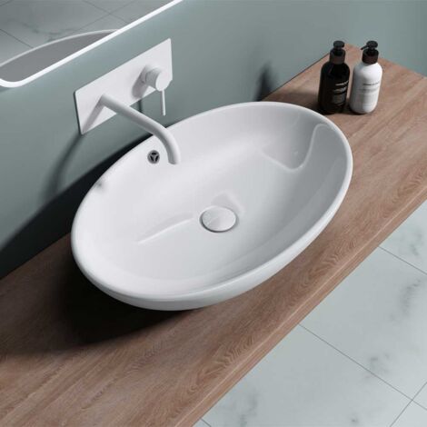 Durovin Bathrooms Bathroom Basin - Countertop Sink With Overflow 630 x 420 x 155mm