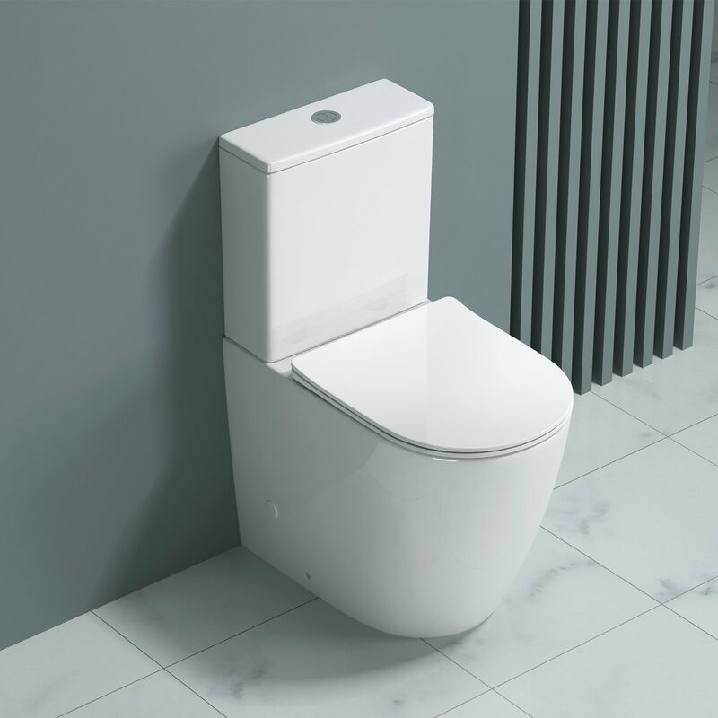 Comfort Height Close Coupled Toilet With Soft Close Seat And Cistern - Durovin Bathrooms