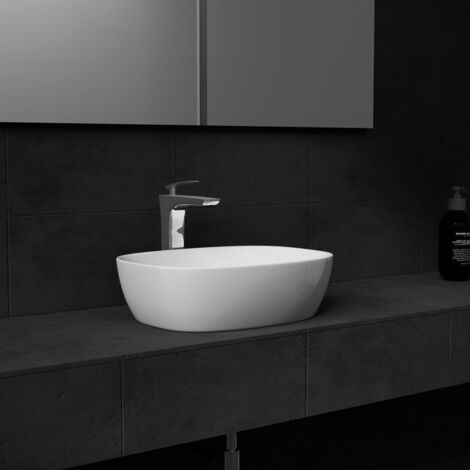 Durovin Bathrooms  Countertop Sink Rectangular Sink - Curved Edge Smooth Bottom 495 x 380 x 145mm