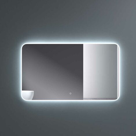 Durovin Bathrooms Wall Mounted Illuminated LED Bathroom Mirror  Touch Sensitive Switch And Anti Fog  1200 x 700mm