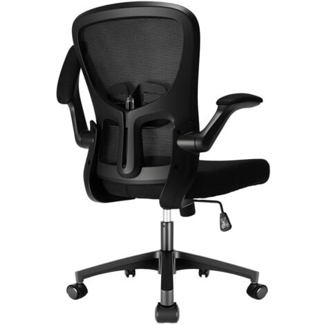 Durrafy Bürostuhl Ergonomisch,Bürostuhl mit verstellbaren Armlehnen, Höhen- und Lordosenstütze Atmungsaktives Mesh 360° Drehstuhl für Zuhause oder Büro